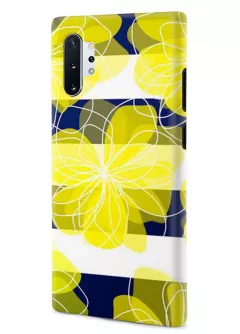 Samsung Note 10 Plus гибридный противоударный чехол LoooK с картинкой - Желтые цветы