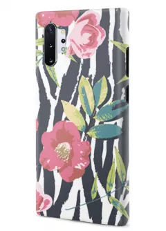 Samsung Note 10 Plus гибридный противоударный чехол LoooK с картинкой - Пастельные цветы