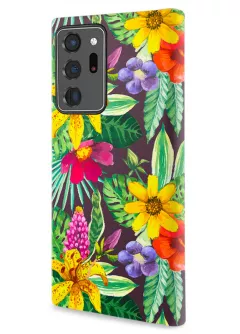 Samsung Note 20 Ultra гибридный противоударный чехол LoooK с картинкой - Яркие цветочки