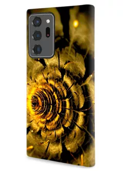 Samsung Note 20 Ultra гибридный противоударный чехол LoooK с картинкой - Золотой цветок