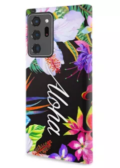Samsung Note 20 Ultra гибридный противоударный чехол LoooK с картинкой - Aloha Flowers