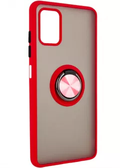 TPU+PC чехол Deen ColorEdgingRing for Magnet для ZTE Blade V30, Красный