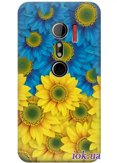 Чехол для HTC Evo 3D - Цветы Украины