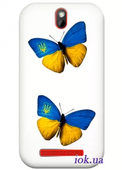 Чехол для HTC One ST - Бабочки