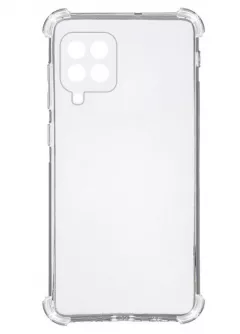 TPU чехол GETMAN Ease logo усиленные углы для Samsung Galaxy A12 / M12, Бесцветный (прозрачный)