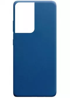 Силиконовый чехол Candy для Samsung Galaxy S21 Ultra, Синий