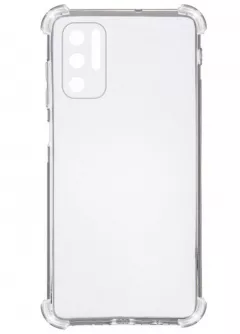 TPU чехол GETMAN Ease logo усиленные углы для Xiaomi Redmi Note 10 5G / Poco M3 Pro, Бесцветный (прозрачный)