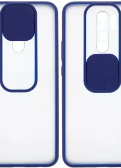 Чехол Camshield mate TPU со шторкой для камеры для Xiaomi Redmi Note 8 Pro, Синий