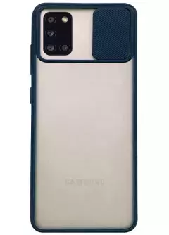 Чехол Camshield mate TPU со шторкой для камеры для Samsung Galaxy A31, Синий