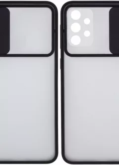 Чехол Camshield mate TPU со шторкой для камеры для Samsung Galaxy A32 4G, Черный