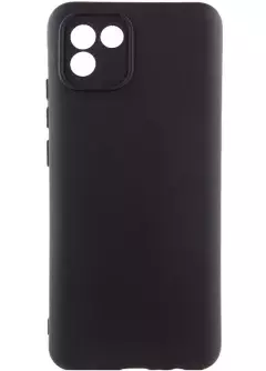 Чехол Silicone Cover Lakshmi Full Camera (A) для Samsung Galaxy A03, Черный / Black