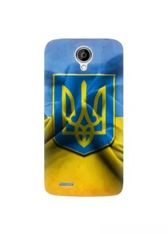 Самый популярный чехол для патриотов Украины с флагом и тризубом на Lenovo A830