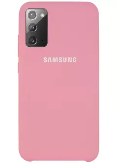 Чехол Silicone Cover (AAA) для Samsung Galaxy Note 20, Розовый / Pink