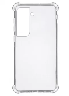 TPU чехол GETMAN Ease logo усиленные углы для Samsung Galaxy S21+, Бесцветный (прозрачный)