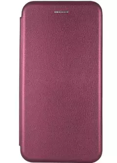 Кожаный чехол (книжка) Classy для Xiaomi Poco C40, Бордовый