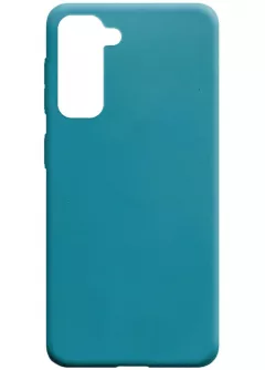 Силиконовый чехол Candy для Samsung Galaxy S21+, Синий / Powder Blue