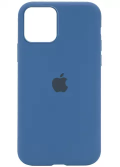 Чехол Silicone Case Full Protective (AA) для Apple iPhone 13 Pro (6.1"), Синий / Denim Blue
