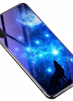 TPU+Glass чехол Fantasy с глянцевыми торцами для Samsung Galaxy Note 10, Лунная ночь