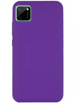 Чехол Silicone Cover Full without Logo (A) для Realme C11, Фиолетовый / Purple