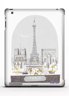 Стильный чехол c фото для iPad 2/3/4 - Paris - Eiffel Tower