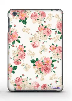 Кейс с цветочным принтом Qcase для iPad Mini - Flowers Retro