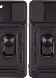 Ударопрочный чехол Camshield Serge Ring for Magnet для Samsung Galaxy A03s, Черный