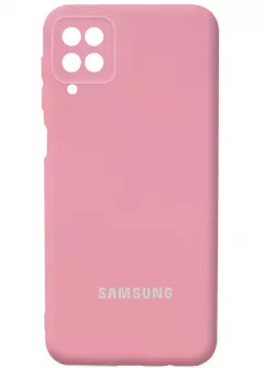 Чехол Silicone Cover Full Camera (AA) для Samsung Galaxy A22 4G / M32, Розовый / Pink