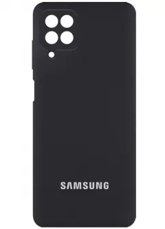 Чехол Silicone Cover Full Camera (AA) для Samsung Galaxy A22 4G / M32, Черный / Black