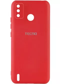 Чехол Silicone Cover My Color Full Camera (A) для TECNO Spark 6 Go, Красный / Red