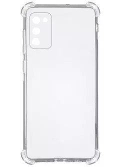 TPU чехол GETMAN Ease logo усиленные углы для Samsung Galaxy A03s, Бесцветный (прозрачный)