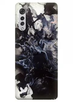 Чехол силиконовый на Лдж Велвет с уникальным рисунком - Взрыв мрамора