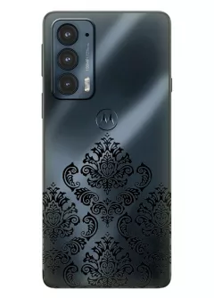 Motorola Edge 20 прозрачный силиконовый чехол с принтом - Мандала