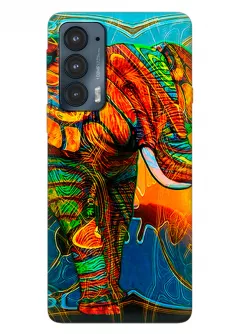 Motorola Edge 20 силиконовый чехол с картинкой - Солнечный слон