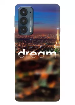 Motorola Edge 20 силиконовый чехол с картинкой - Мечтай