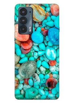 Motorola Edge 20 силиконовый чехол с картинкой - Морские камушки