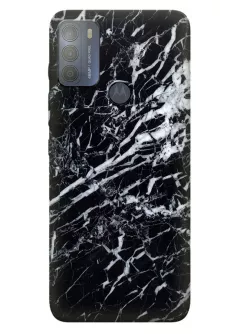 Motorola G50 силиконовая накладка с классными принтом камня гранита
