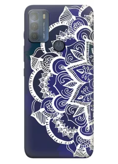 Дизайнерский чехол на Motorola G50 с узором мандалы