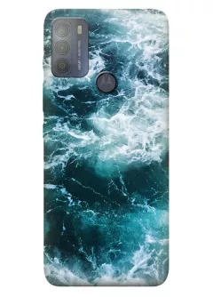 Чехол для Motorola G50 с завораживающим неспокойным морем