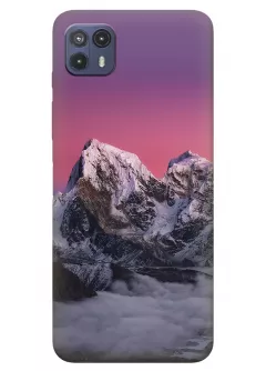 Чехол для Motorola G50 5G из качественного силикона - Чарующие горы