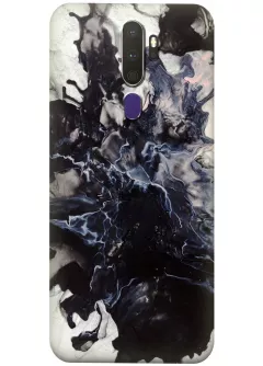 Чехол силиконовый на Оппо А9 2020 / Оппо А5 2020 с уникальным рисунком - Взрыв мрамора