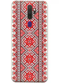 Патриотический чехол на Oppo A5 (2020) / Oppo A9 (2020) с орнаментами украинской вышиванки