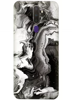 Чехол на Tecno Camon 17 с печатью необычного принта камня опала