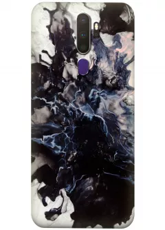 Чехол силиконовый на Teхно Камон 17 с уникальным рисунком - Взрыв мрамора