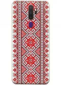 Патриотический чехол на Tecno Camon 17 с орнаментами украинской вышиванки