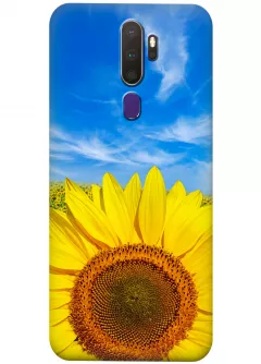 Красочный чехол на Teкно Камон 17 с цветком солнца - Подсолнух