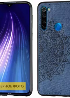 TPU+Textile чехол Mandala с 3D тиснением для Xiaomi Redmi Note 8, Синий