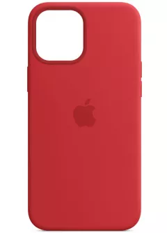 Чехол Silicone case (AAA) full with Magsafe and Animation для Apple iPhone 13 Pro Max (6.7"), Красный / Red