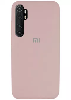 Чехол Silicone Cover Full Protective (AA) для Xiaomi Mi Note 10 Lite, Розовый / Pink Sand