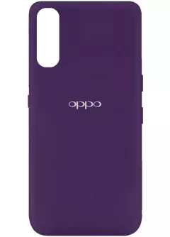 Чехол Silicone Cover My Color Full Protective (A) для Oppo Find X2, Фиолетовый / Purple