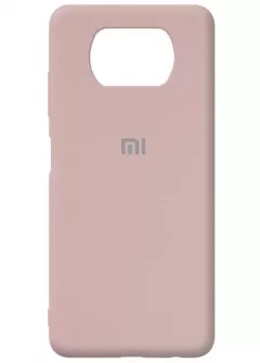 Чехол Silicone Cover Full Protective (AA) для Xiaomi Poco X3 NFC / Poco X3 Pro, Розовый / Pink Sand
